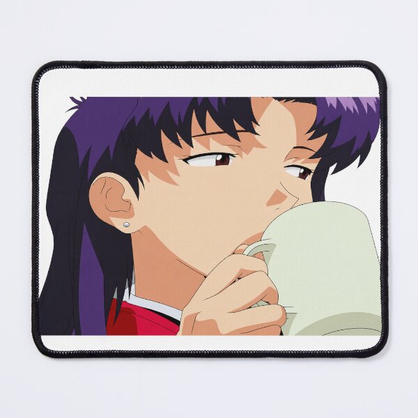 Item preview, Misato drinking coffe designed and sold by Migi-Desu.