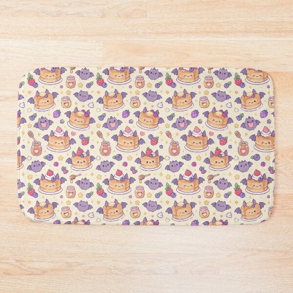 Item preview, Kawaii Bat Pancake Pattern designed and sold by Soft Berry Studio.