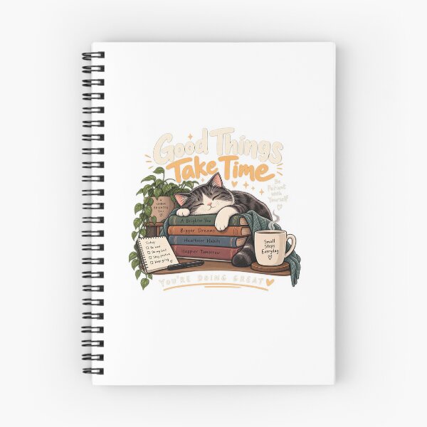 Item preview, Good Things Take Time Cozy Cat designed and sold by Mohaned01018.