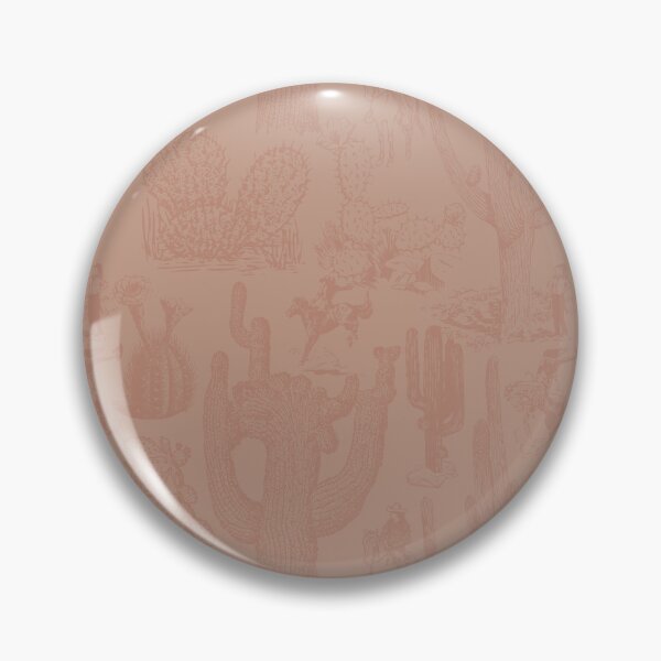 Item preview, Western Cactoile with Cowgirls in Neutral Tonal Beige designed and sold by YesterdayColl.
