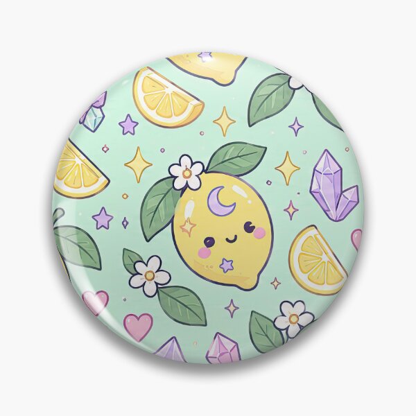 Item preview, Kawaii Magic Lemon Pattern designed and sold by Soft Berry Studio.