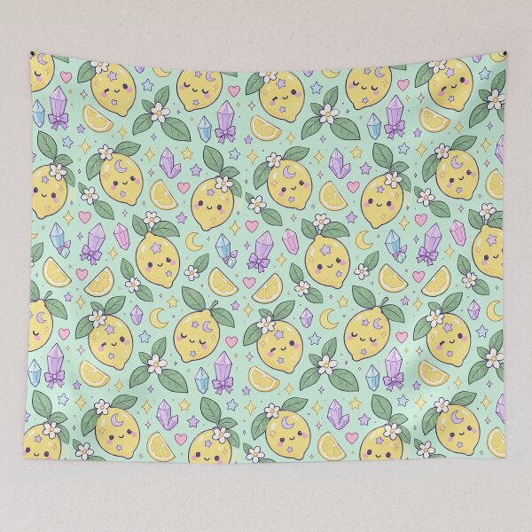 Item preview, Kawaii Magic Lemon Pattern designed and sold by Soft Berry Studio.