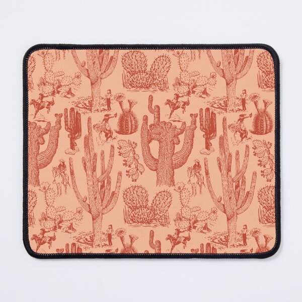 Item preview, Western Cactoile with Cowgirls in Peach + Rust designed and sold by YesterdayColl.