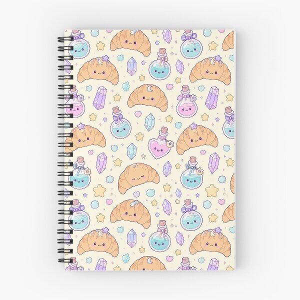 Item preview, Kawaii Potion Croissant Pattern designed and sold by Soft Berry Studio.