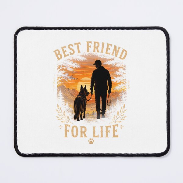 Item preview, Best Friend For Life German Shepherd Sunset Mountain Vintage designed and sold by DYAFLK.
