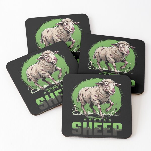 Item preview, Sheep Undead Creature Zombie Creepy Horror  designed and sold by OurFunnyDesigns.
