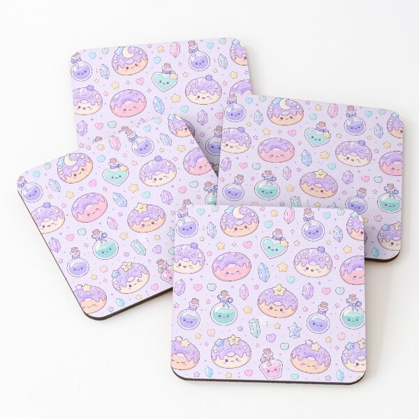 Item preview, Kawaii Magic Donut Potion Pattern designed and sold by Soft Berry Studio.