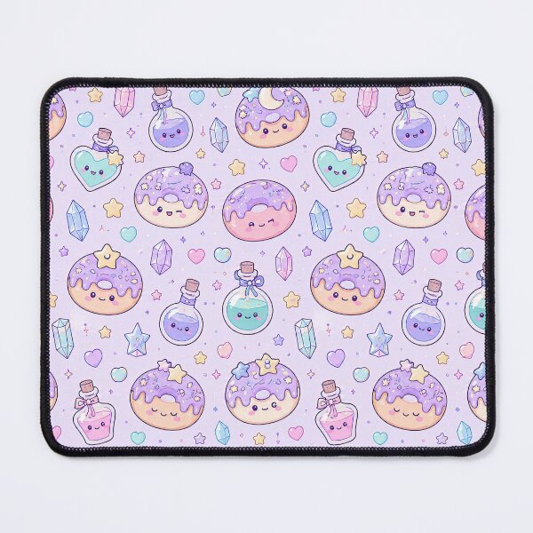 Item preview, Kawaii Magic Donut Potion Pattern designed and sold by Soft Berry Studio.