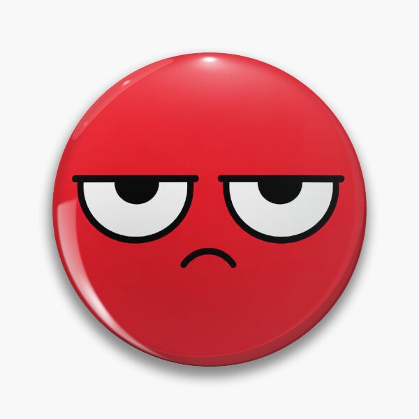 Item preview, Grumpy Red Ball Resting Bitch Face Cartoon designed and sold by Bitchy Little Things.