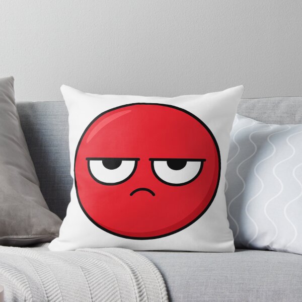 Item preview, Grumpy Red Ball Resting Bitch Face Cartoon designed and sold by Bitchy Little Things.