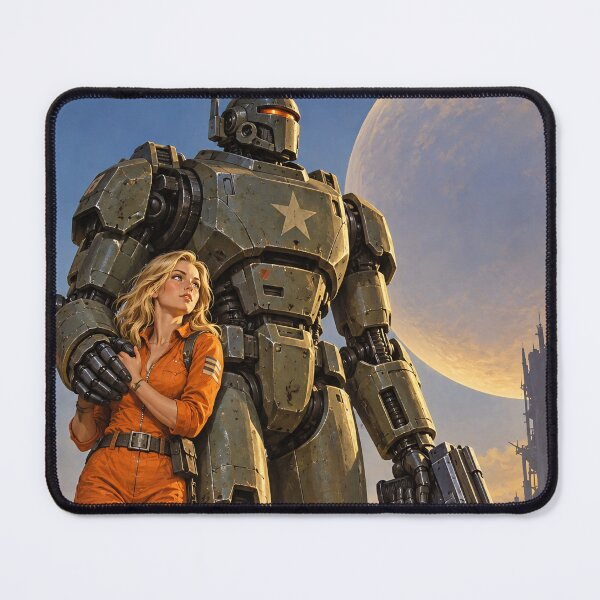 Item preview, 70's Style Science Fiction Art: Robot Protector designed and sold by Moviebuff91.