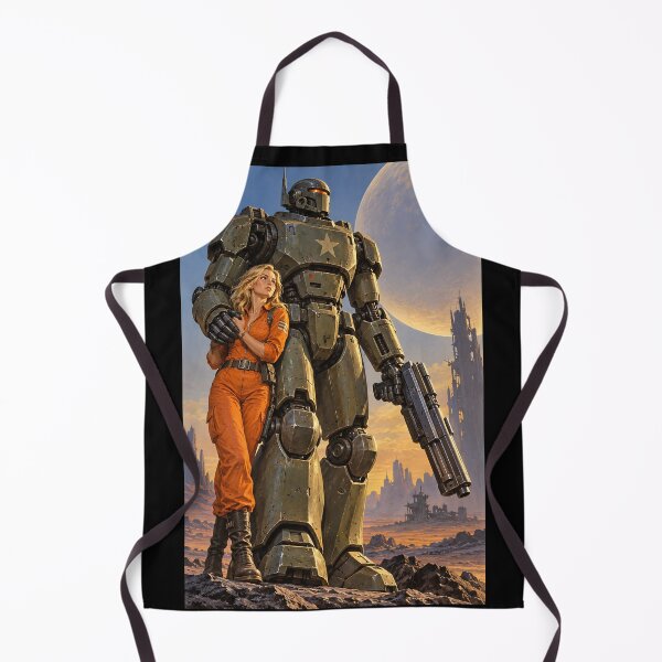Item preview, 70's Style Science Fiction Art: Robot Protector designed and sold by Moviebuff91.