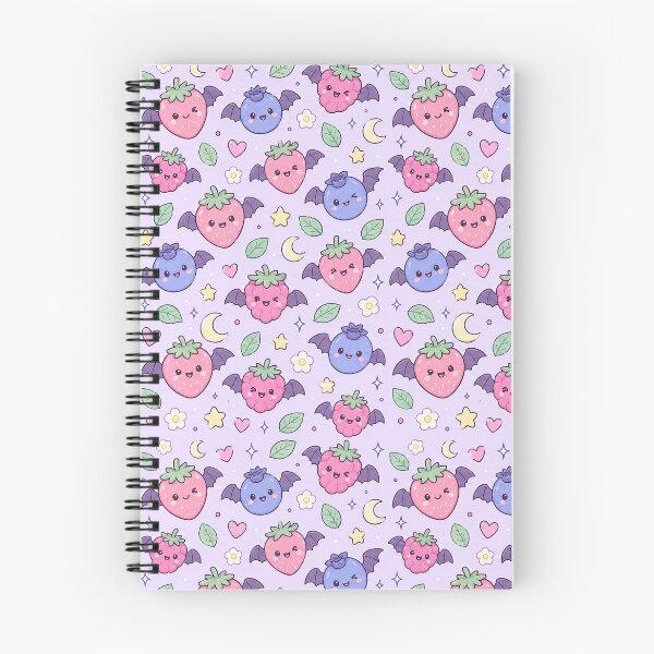 Item preview, Kawaii Bat Berry Pattern designed and sold by Soft Berry Studio.