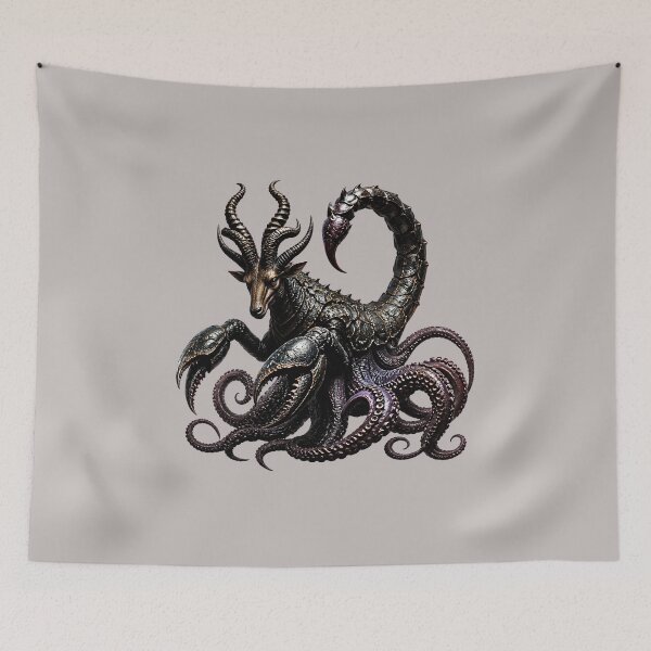 Item preview, Epic Antelope Scorpion Octopus Chimera - Dark Fantasy Monster designed and sold by Mementoo.