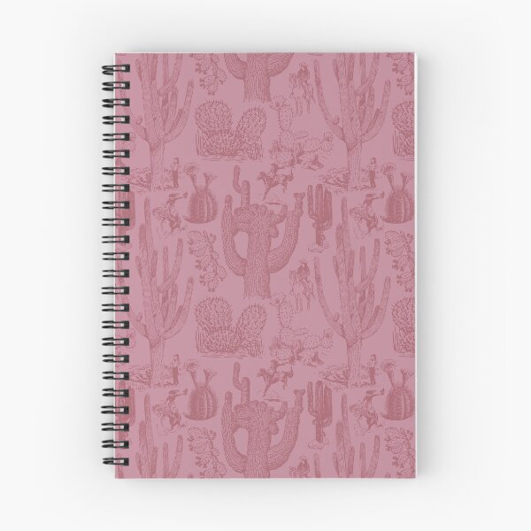 Item preview, Western Cactoile with Cowgirls in Blush Mauve Rose designed and sold by YesterdayColl.