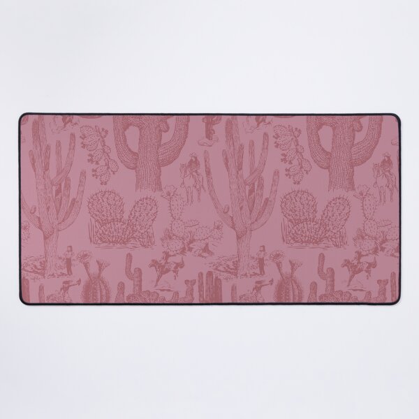 Item preview, Western Cactoile with Cowgirls in Blush Mauve Rose designed and sold by YesterdayColl.