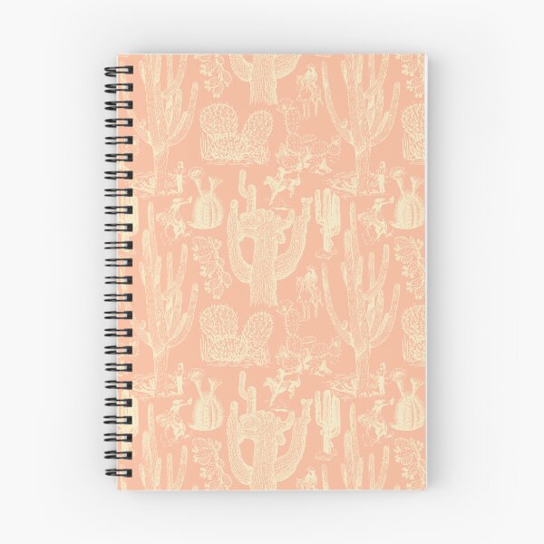 Item preview, Western Cactoile with Cowgirls in Blush + Cream designed and sold by YesterdayColl.
