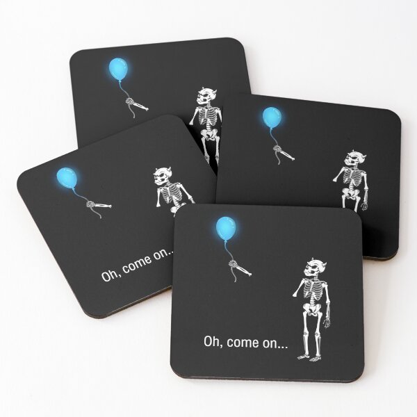 Item preview, Oh Come On Skeleton Balloon Funny Halloween Design designed and sold by iconiicc.
