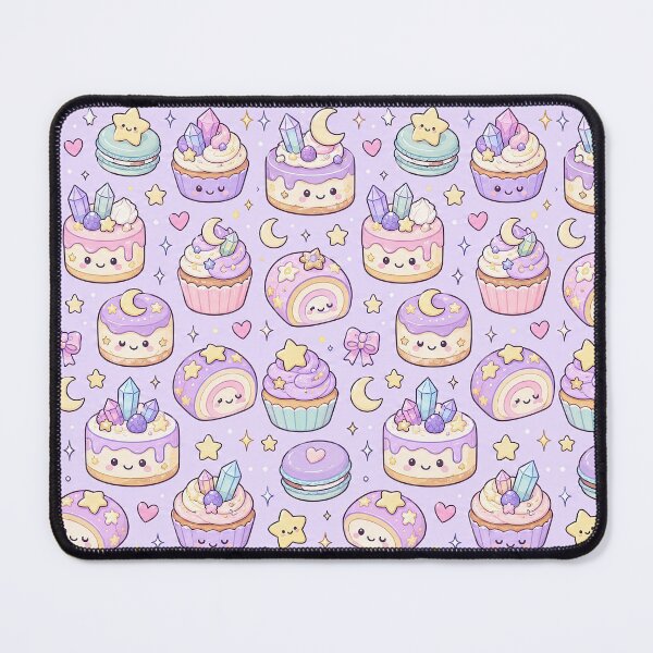 Item preview, Kawaii Magic Moon Cake Pattern designed and sold by Soft Berry Studio.