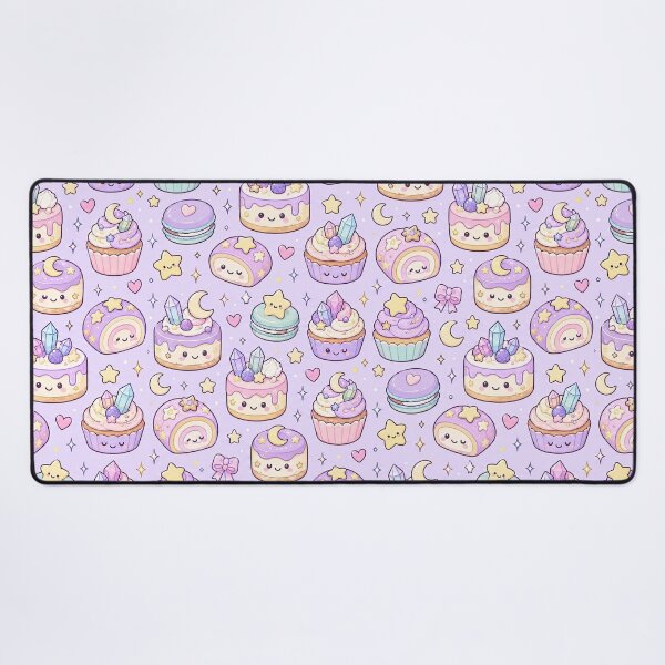 Item preview, Kawaii Magic Moon Cake Pattern designed and sold by Soft Berry Studio.