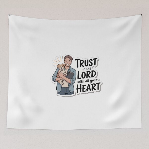Item preview, Faithful Dog Dad with Bible Verse designed and sold by NiftyWrx.