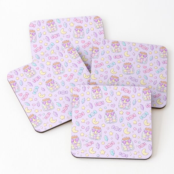 Item preview, Kawaii Starry Candy Jar Pattern designed and sold by Soft Berry Studio.