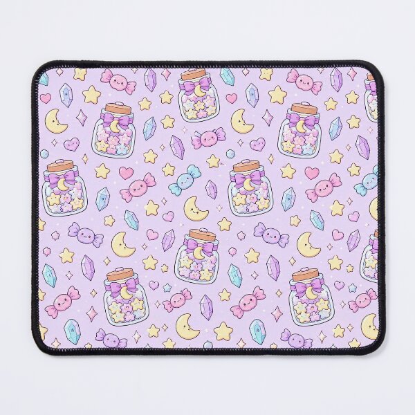 Item preview, Kawaii Starry Candy Jar Pattern designed and sold by Soft Berry Studio.