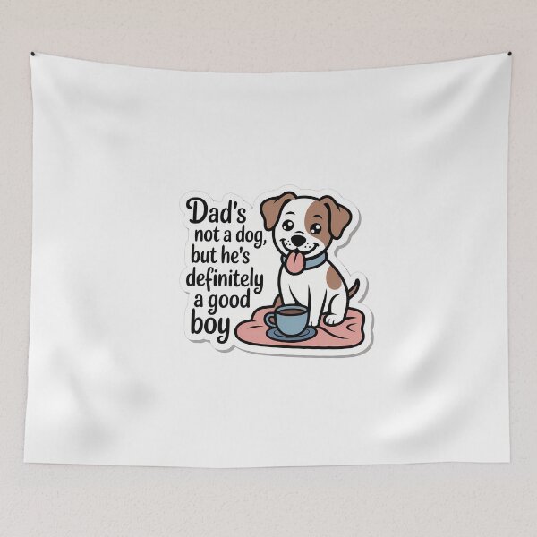 Item preview, Good Boy Quote with Dog Silhouette designed and sold by NiftyWrx.