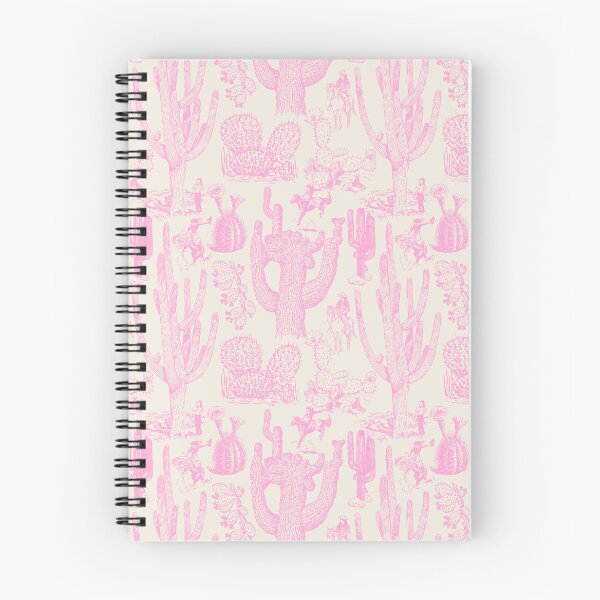 Item preview, Western Cactoile with Cowgirls in Oat White + Light Pink designed and sold by YesterdayColl.