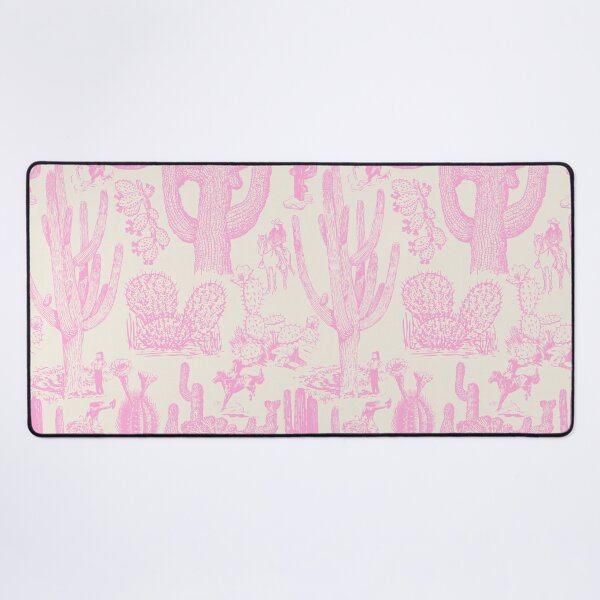 Item preview, Western Cactoile with Cowgirls in Oat White + Light Pink designed and sold by YesterdayColl.