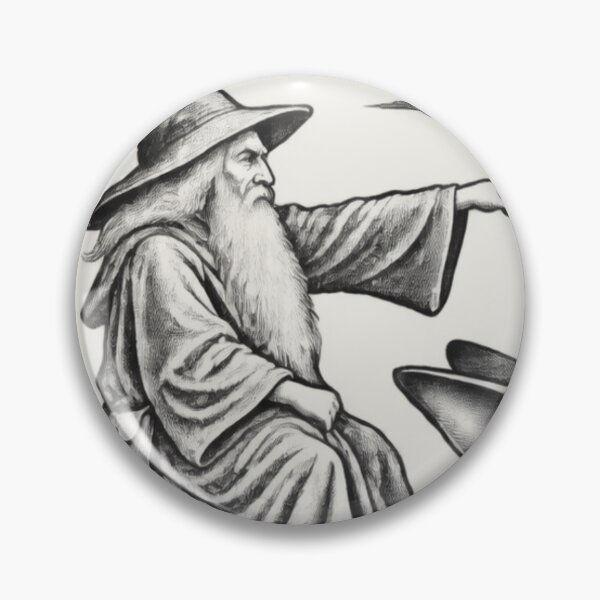 Item preview, Medieval Wizard Hare Rider, Vintage Woodcut Fantasy Art designed and sold by AmiGraph.