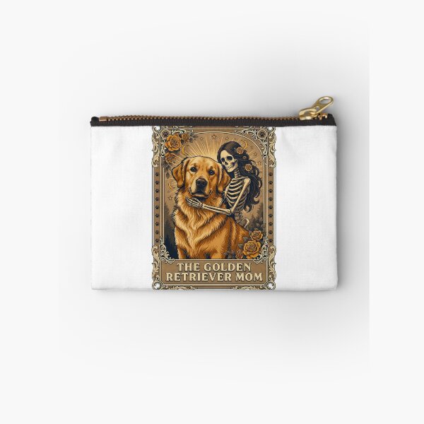 Item preview, Vintage Tarot Card The Golden Retriever Mom Skeleton Spooky designed and sold by DYAFLK.
