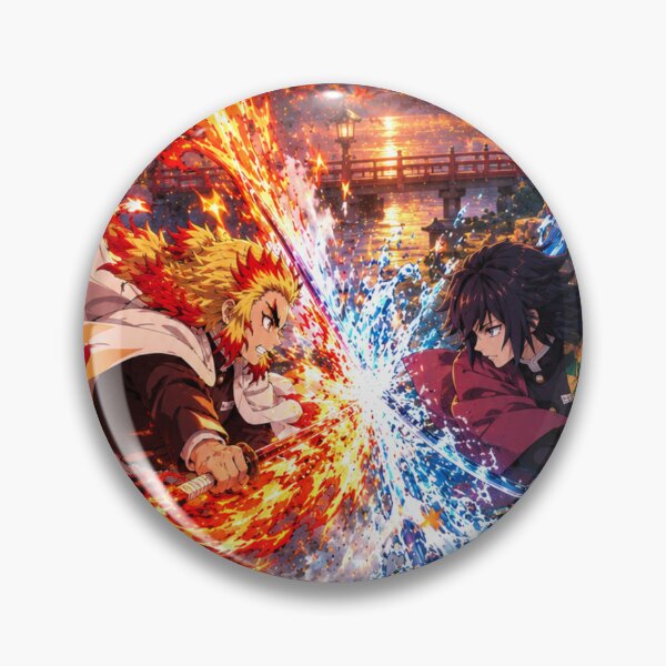 Item preview, Giyu Vs Rengoku designed and sold by jinwooo.
