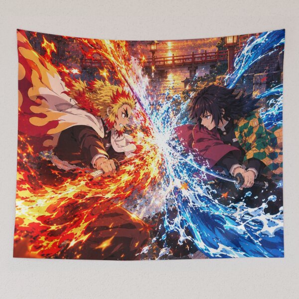 Item preview, Giyu Vs Rengoku designed and sold by jinwooo.