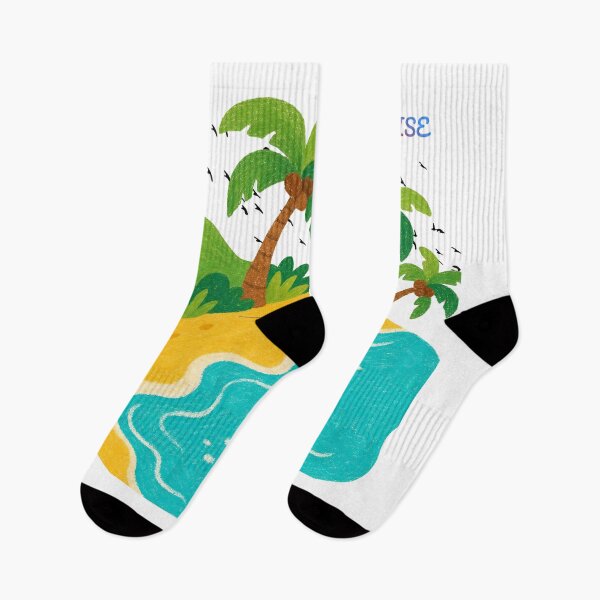 Item preview, Tropical Paradise Island with Crab. designed and sold by Kuevitaglowshop.