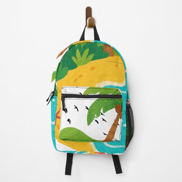 Item preview, Tropical Paradise Island with Crab. designed and sold by Kuevitaglowshop.
