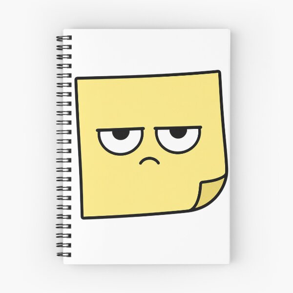 Item preview, Grumpy Sticky Note Resting Bitch Face Cartoon designed and sold by Bitchy Little Things.
