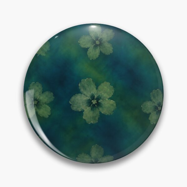Item preview,  Moody Teal and Forest Green Botanical Blossom Pattern designed and sold by RescueHeart10.