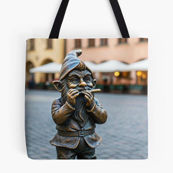 Item preview, Gnome With Flute Art Print – Flute Player Gift, Poland Travel Decor designed and sold by Purrfecta.