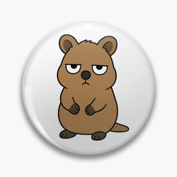 Item preview, Grumpy Quokka Resting Bitch Face Cartoon designed and sold by Bitchy Little Things.