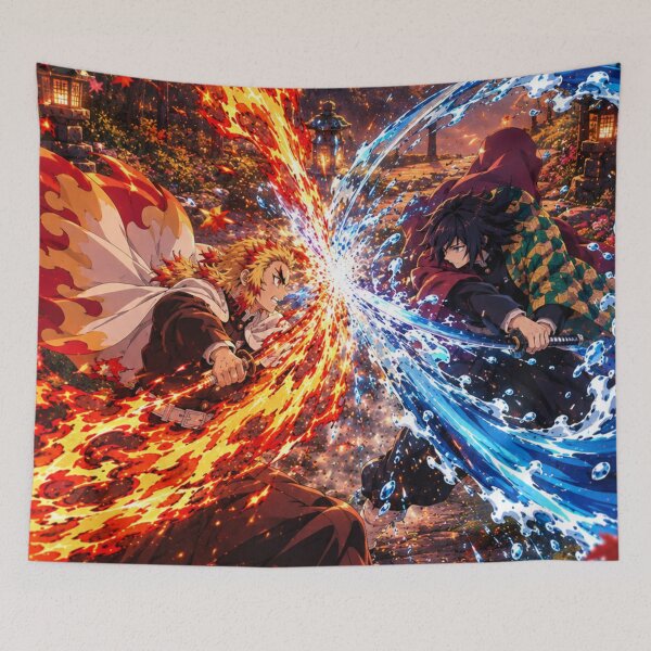 Item preview, Rengoku Vs Giyu designed and sold by jinwooo.