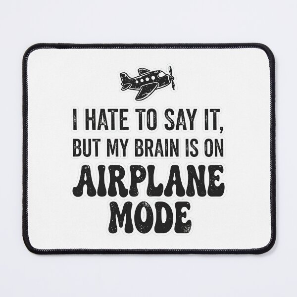Item preview, Airplane Mode Funny Introvert T-Shirt designed and sold by Tininai.