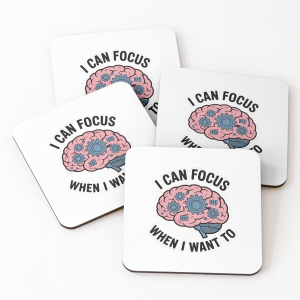 Item preview, Focus When I Want To Brain Gear Art designed and sold by NiftyWrx.