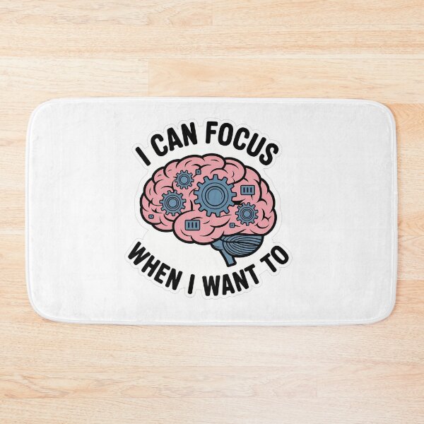 Item preview, Focus When I Want To Brain Gear Art designed and sold by NiftyWrx.