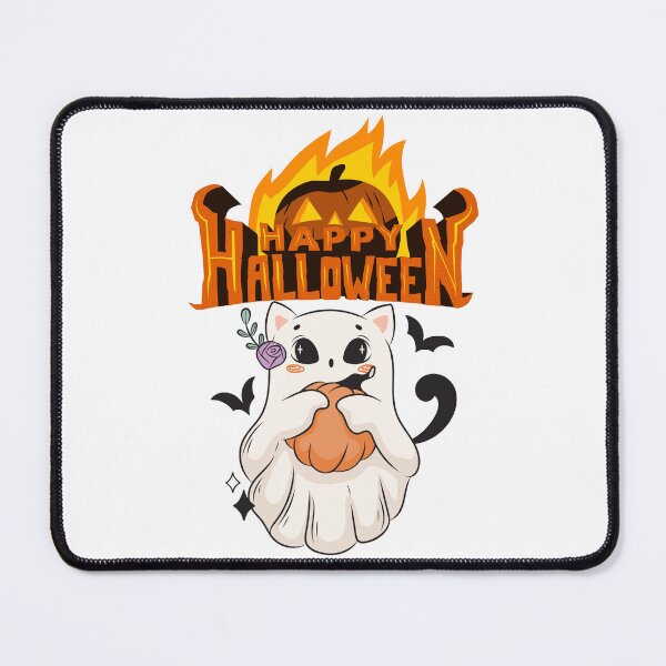 Item preview, Spooky Cute Ghost and Pumpkin Happy Halloween Design designed and sold by     Sela Art .
