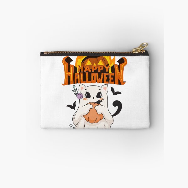 Item preview, Spooky Cute Ghost and Pumpkin Happy Halloween Design designed and sold by     Sela Art .