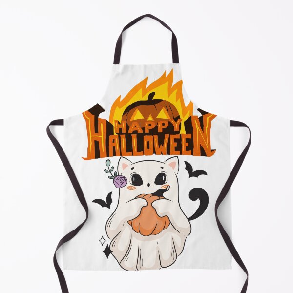Item preview, Spooky Cute Ghost and Pumpkin Happy Halloween Design designed and sold by Sela Art .