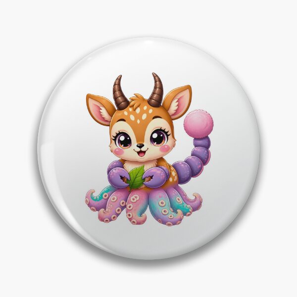 Item preview, Cute Antelope Scorpion Octopus Hybrid - Kawaii Monster designed and sold by Mementoo.