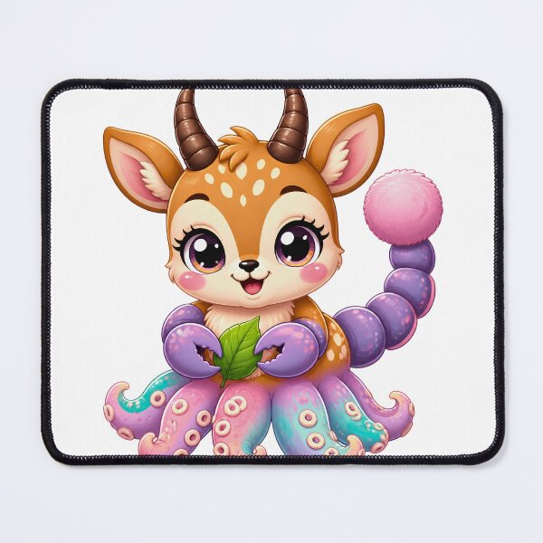 Item preview, Cute Antelope Scorpion Octopus Hybrid - Kawaii Monster designed and sold by Mementoo.