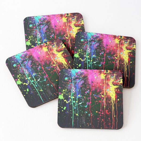 Item preview, Contemporary Modern Paint Splatter And Splashes Colorful Abstract  designed and sold by DEC02.